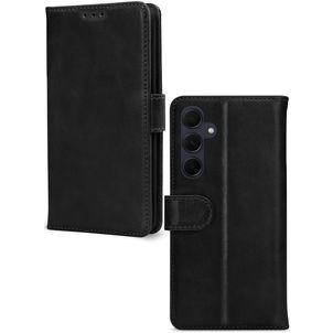 Mobilize Premium Gelly Wallet Samsung Galaxy A35 Hoesje Bookcase Portemonnee - Zwart