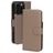 Mobiparts iPhone 16 Pro MagSafe Hoesje Echt Leer Uitneembare 2in1 Bookcase Portemonnee - Taupe