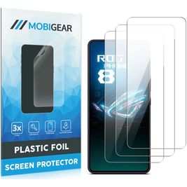 Mobigear ASUS ROG Phone 8 Screenprotector Folie - Case Friendly (3-Pack)
