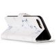 Mobigear Marble iPhone 8 Plus Hoesje Bookcase Portemonnee - White Marble