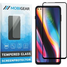 Mobigear Premium Motorola Moto G 5G Plus Glazen Screenprotector - Case Friendly - Zwart