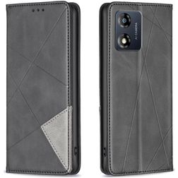 Mobigear Rhombus Slim Motorola Moto E13 Hoesje Bookcase - Zwart