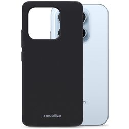 Mobilize Rubber Gelly Xiaomi 17 Hoesje Flexibel TPU Backcover - Zwart