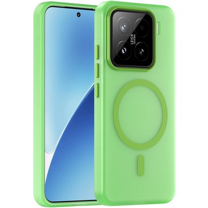 Mobigear Shockproof Xiaomi 15 MagSafe Hoesje Hardcase Backcover - Groen