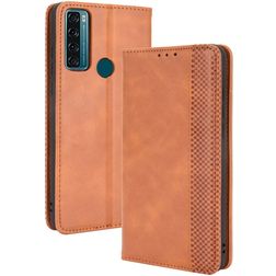 Mobigear Sensation TCL 20 SE Hoesje Bookcase Portemonnee - Bruin