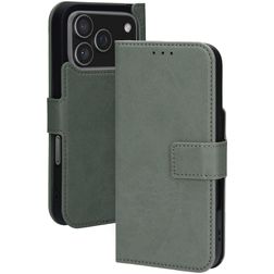 Mobiparts Classic Wallet iPhone 17 Pro MagSafe Hoesje Bookcase - Stone Green