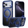 Mobigear Frosted Mag iPhone 17 Pro MagSafe Hoesje Hardcase Backcover met Standaard - Blauw