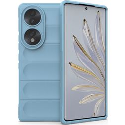 Mobigear Bumpy HONOR 70 Hoesje Flexibel TPU Backcover - Blauw