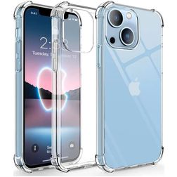 Mobigear Cushion Doorzichtig iPhone 14 Plus Hoesje Flexibel TPU Backcover Shockproof - Transparant