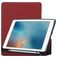 Mobigear Tri-Fold Gel iPad Pro 10.5 Inch (2017) Hoes TPU,Kunstleer Bookcase + Stylus Houder - Bordeaux Rood
