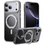 Mobigear Frosted Mag iPhone 17 Pro Max MagSafe Hoesje Hardcase Backcover met Standaard - Grijs