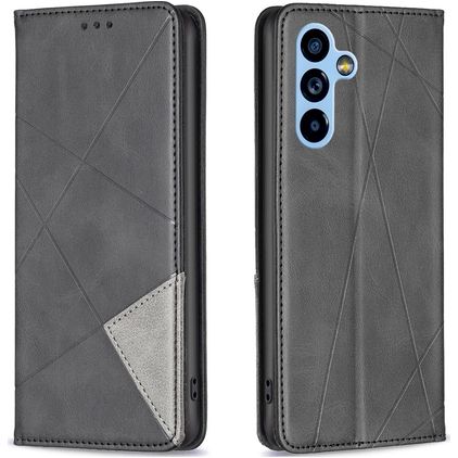 Mobigear Rhombus Slim Samsung Galaxy A54 Hoesje Bookcase - Zwart