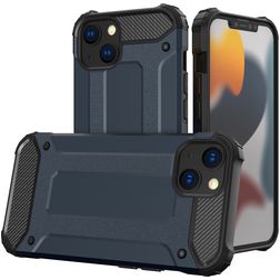 Mobigear Outdoor iPhone 15 Plus Hoesje Hardcase Backcover Shockproof - Marineblauw