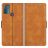 Mobigear Slim Magnet Motorola Moto G50 Hoesje Bookcase Portemonnee - Cognac