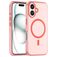 Mobigear Shockproof iPhone 16 MagSafe Hoesje Flexibel TPU Backcover - Rood