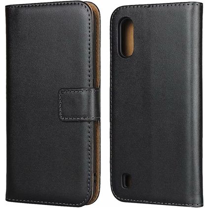 Mobigear Business Samsung Galaxy A01 Hoesje Bookcase Portemonnee - Zwart