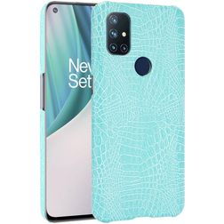 Mobigear Croco OnePlus 8 Pro Hoesje Hardcase Backcover - Groen