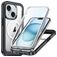 Mobigear Rugged Mag iPhone 15 MagSafe Hoesje Hardcase Backcover Shockproof - Zwart