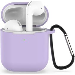 Mobigear Classic Apple AirPods 2 Hoesje Flexibel Siliconen - Paars