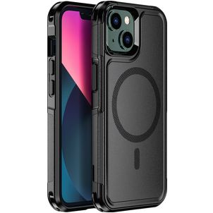 Mobigear Traveller iPhone 13 MagSafe Hoesje Hardcase Backcover Shockproof - Zwart