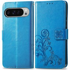 Mobigear Clover Google Pixel 9 Pro XL Hoesje Bookcase Portemonnee - Blauw