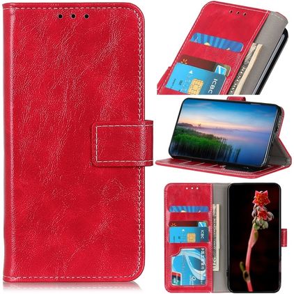 Mobigear Basic Samsung Galaxy A90 Hoesje Bookcase Portemonnee - Rood