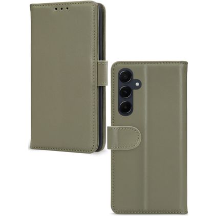 Mobilize Premium Gelly Wallet Samsung Galaxy A55 Hoesje Bookcase Portemonnee - Groen