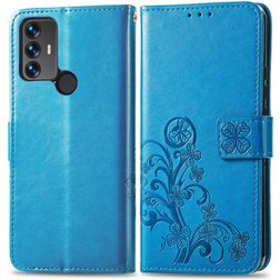 Mobigear Clover TCL 30 SE Hoesje Bookcase Portemonnee - Blauw