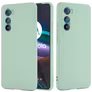 Mobigear Rubber Touch Motorola Edge 30 Siliconen Hoesje Backcover - Groen