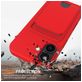 Mobigear Lanyard Card iPhone 17 Siliconen Hoesje met koord en Pasjeshouder - Rood