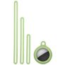Mobigear Lanyard Apple AirTag Hoesje Flexibel Siliconen - Lime