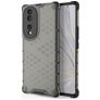 Mobigear Honeycomb HONOR 70 Hoesje Hardcase Backcover Shockproof - Zwart