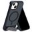 Mobiparts Hardcover iPhone 13 MagSafe Hoesje Hardcase Backcover met Standaard - Satin Black