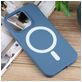 Mobigear Rubber Touch iPhone 15 Pro Siliconen MagSafe Hoesje Backcover - Blauw