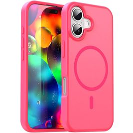 Mobigear Shockproof iPhone 17 MagSafe Hoesje Hardcase Backcover - Rose Red