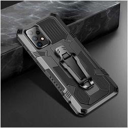 Mobigear Armor Stand Samsung Galaxy A52s 5G Hoesje Hardcase Backcover Shockproof met Standaard - Zwart