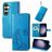 Mobigear Clover Samsung Galaxy S23 FE Hoesje Bookcase Portemonnee - Blauw