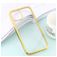 Mobigear Royal iPhone 12 Pro Max Hoesje Flexibel TPU Backcover - Transparant / Goud