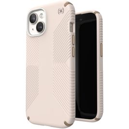 Speck Presidio2 Grip iPhone 15 Hoesje Hardcase Backcover Shockproof - Bleached Bone