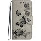 Mobigear Butterfly Samsung Galaxy A35 Hoesje Bookcase Portemonnee - Grijs