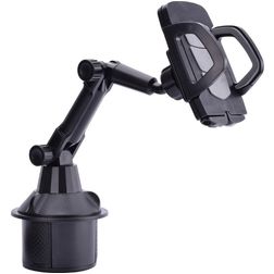 Mobigear Telefoonhouder auto Bekerhouder Klem Universeel - Zwart
