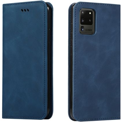 Mobigear Retro Slim Samsung Galaxy S20 Ultra Hoesje Bookcase Portemonnee - Blauw