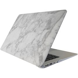 Mobigear Marble MacBook Pro 13 Inch (2008-2012) Hoes Hardshell Laptopcover MacBook Case - Wit / Grijs - Model A1278