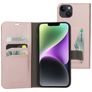 Mobiparts Classic Wallet iPhone 14 Plus Hoesje Bookcase Portemonnee - Roze