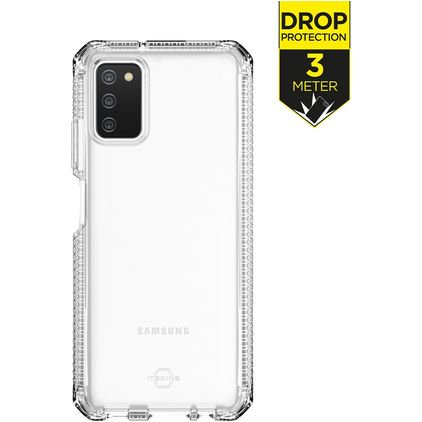 ITSKINS SpectrumClear Doorzichtig Samsung Galaxy A02s Hoesje Flexibel TPU Backcover Shockproof - Transparant