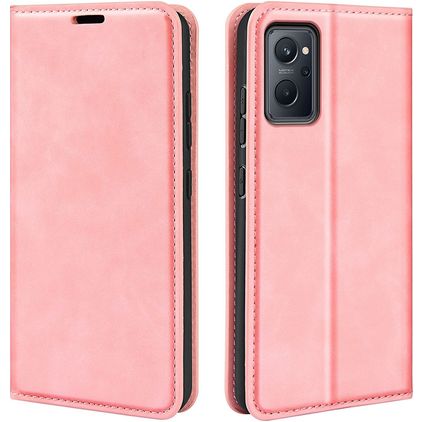 Mobigear Retro Slim OPPO A76 Hoesje Bookcase Portemonnee - Roze