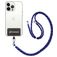 Mobigear Nylon Lanyard Universeel Telefoonkoord Verstelbaar - Wit / Rood / Marineblauw