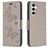 Mobigear Butterfly Samsung Galaxy S23 FE Hoesje Bookcase Portemonnee - Grijs