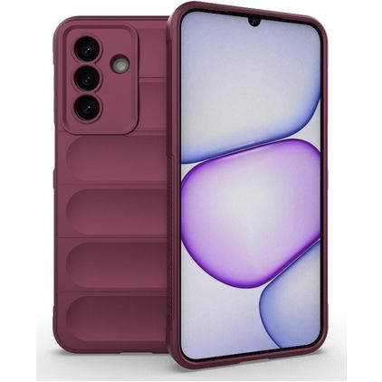 Mobigear Bumpy Samsung Galaxy A27 Hoesje Flexibel TPU Backcover - Wine Red