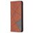 Mobigear Rhombus Slim OPPO Reno 4 Hoesje Bookcase - Bruin